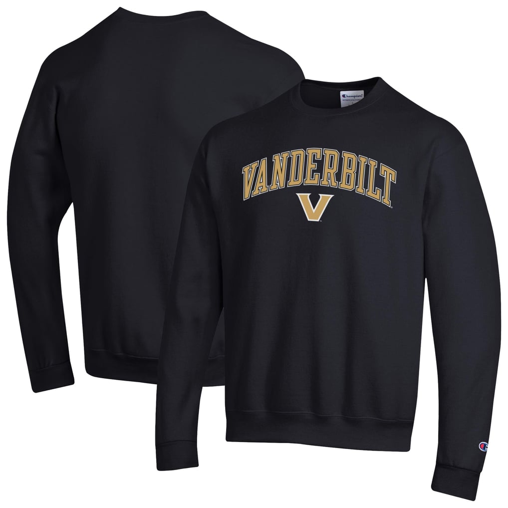 Vanderbilt Commodores Champion Arch Over Logo Pullover Sweatshirt - Black